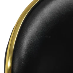 Gabbiano Taboret kosmetyczny Q-4599G Złoto-Czarny, dostępny w 48H