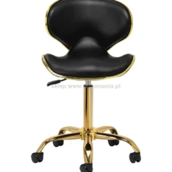 Gabbiano Taboret kosmetyczny Q-4599G Złoto-Czarny, dostępny w 48H