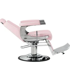 Gabbiano Visionerio Fotel barberski różowy, dostępny w 48h