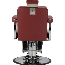 Gabbiano Visionerio Fotel barberski czerwony, dostępny w 48h
