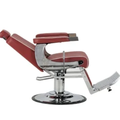 Gabbiano Visionerio Fotel barberski czerwony, dostępny w 48h