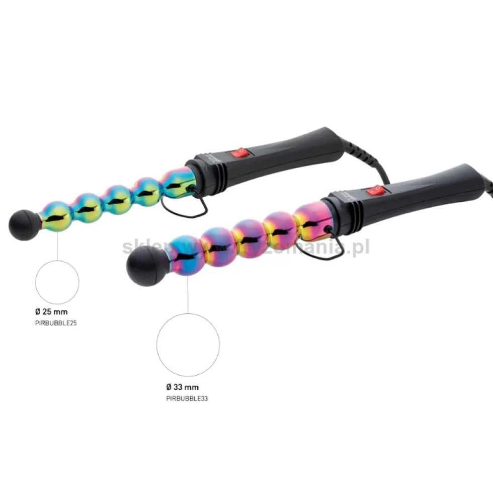 Gamma Piu Iron Bubble Rainbow lokówka do włosów, kulkowa 25mm