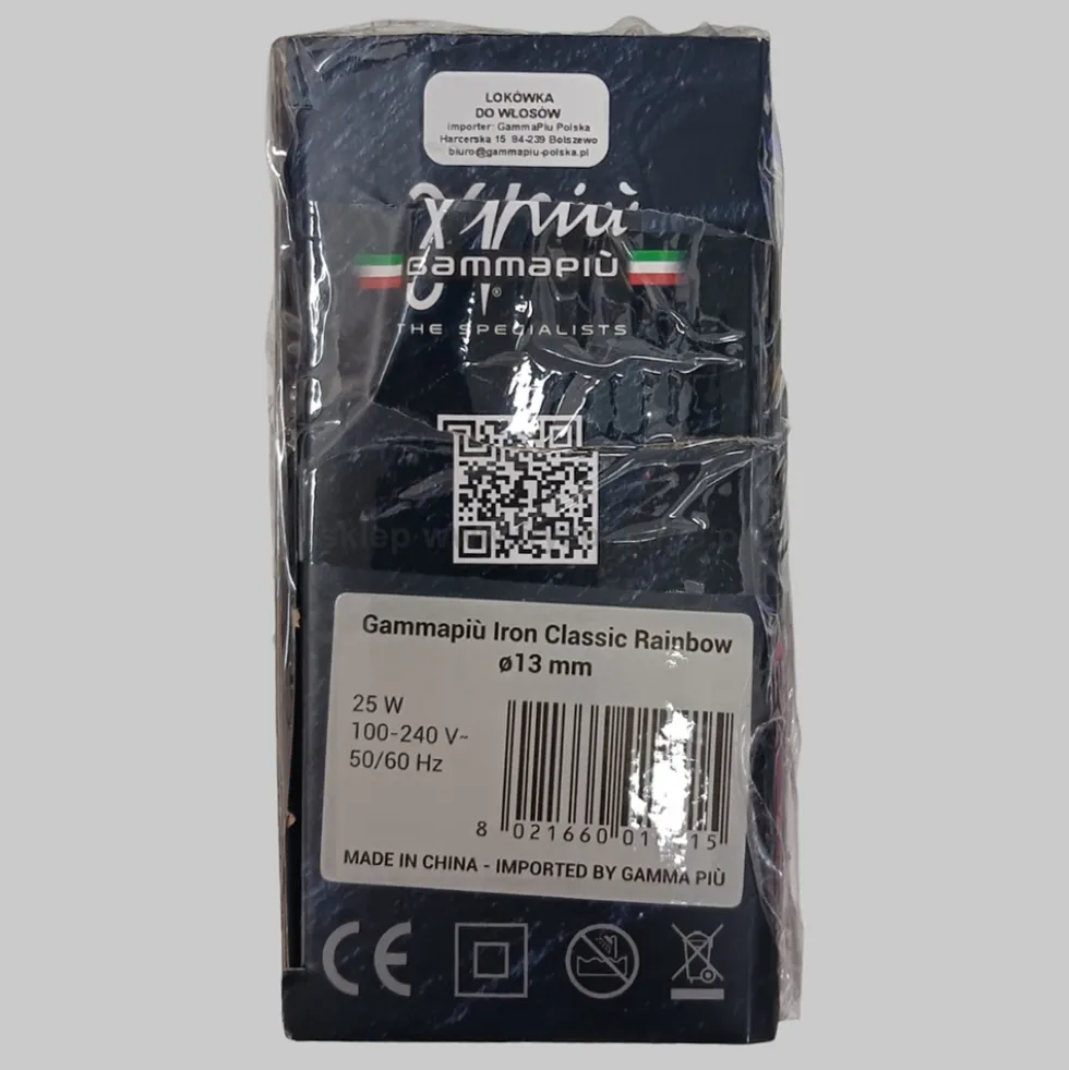Gamma Piu Iron Classic Rainbow Lokówka do włosów 13mm (outlet)