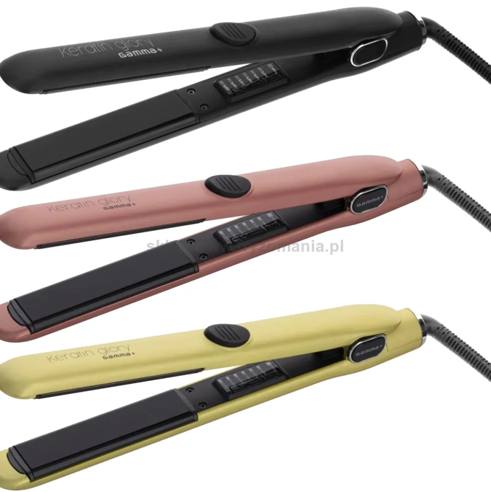 Gamma Piu Keratin Glory Prostownica do keratynowego prostowania włosów, różne kolory