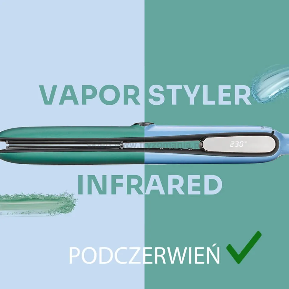 Gamma Piu Vapor Styler Infrared, prostownica parowa z podczerwienią