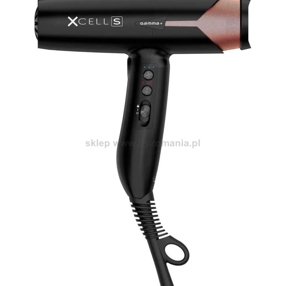 Gamma Piu XCELL S Suszarka do włosów z jonizacją, ultralekka 290g, różne kolory 1600W