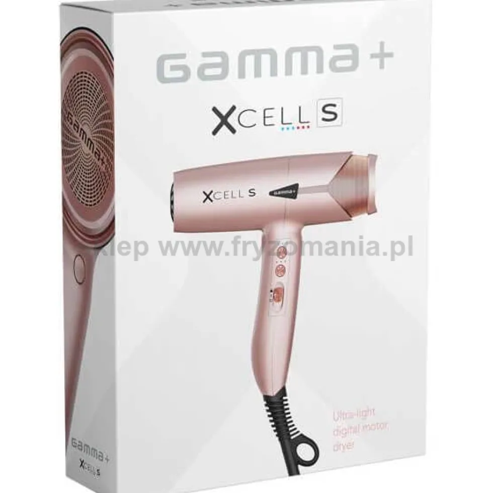 Gamma Piu XCELL S Suszarka do włosów z jonizacją, ultralekka 290g, różne kolory 1600W