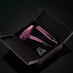 GHD Cherry Deluxe zestaw suszarka i prostownica z bezszczotkowym silnikiem 2200W, jonizacja, technologia HD Motion-Responsive