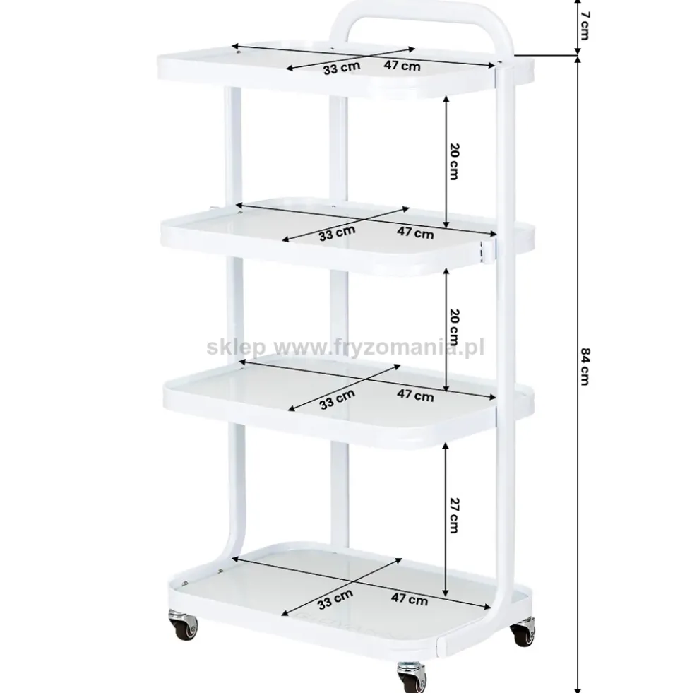 Giovanni H6702 Stolik kosmetyczny biały