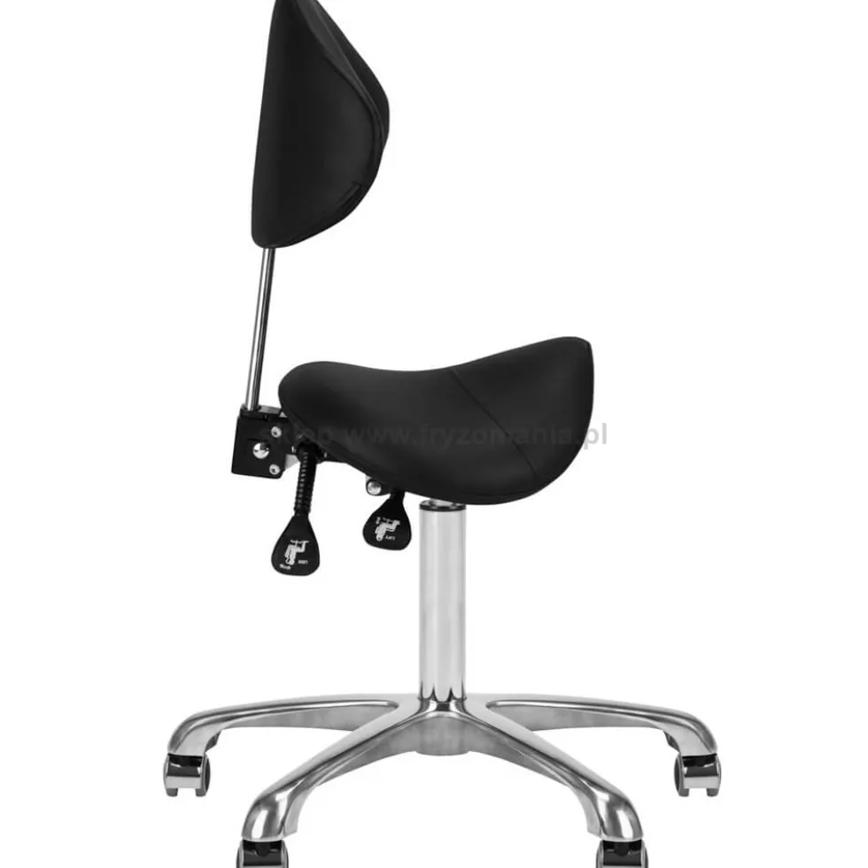 Giovanni 1004 Taboret kosmetyczny czarny, dostępny w 48h