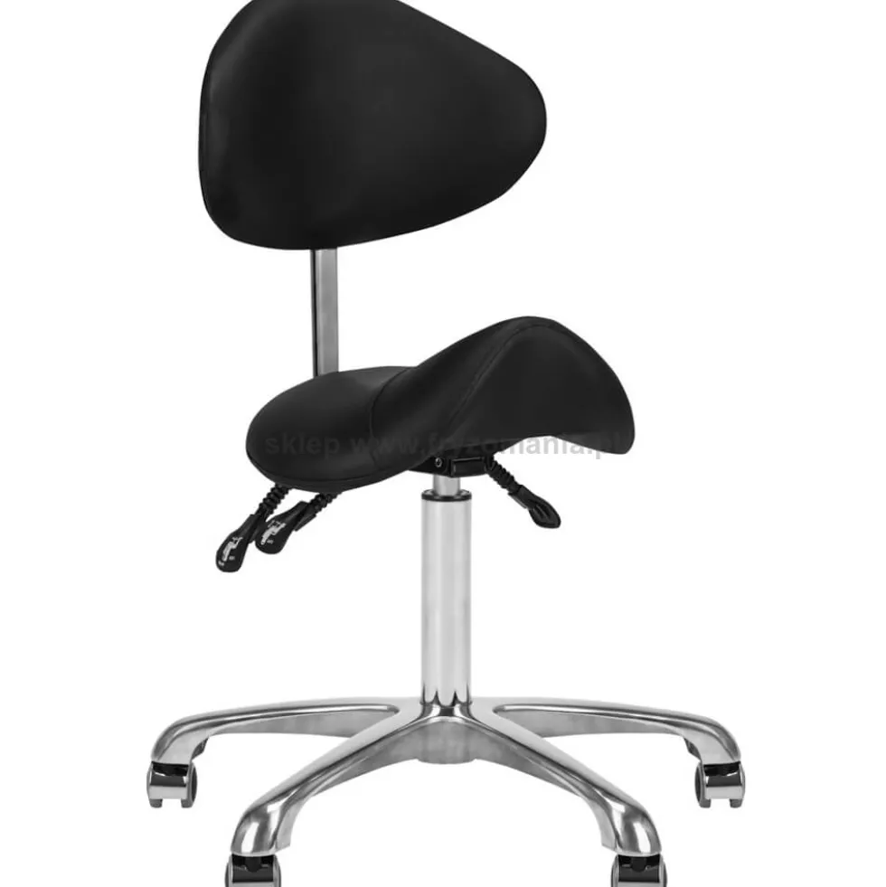 Giovanni 1004 Taboret kosmetyczny czarny, dostępny w 48h