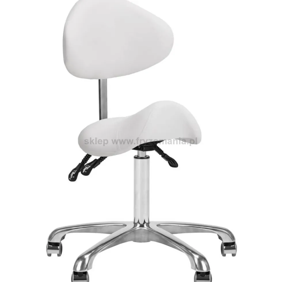 Giovanni 1004 Taboret kosmetyczny biały, dostępny w 48h