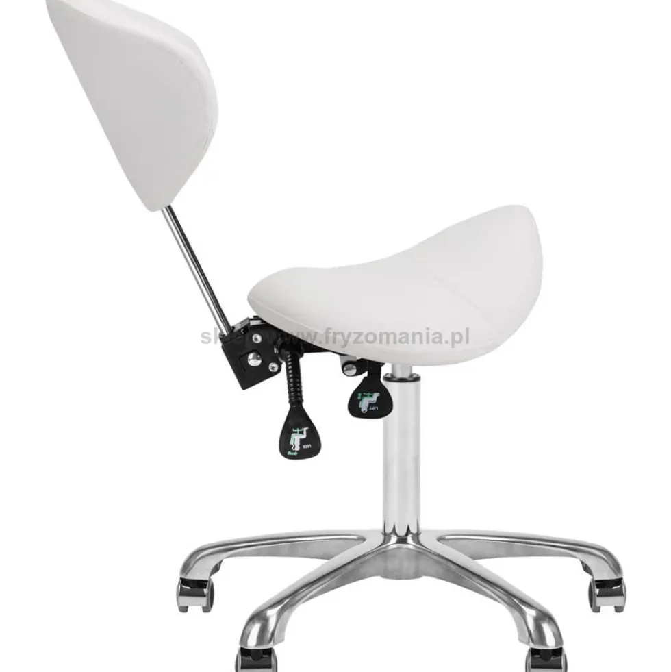 Giovanni 1004 Taboret kosmetyczny biały, dostępny w 48h