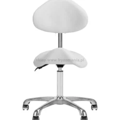 Giovanni 1004 Taboret kosmetyczny biały, dostępny w 48h