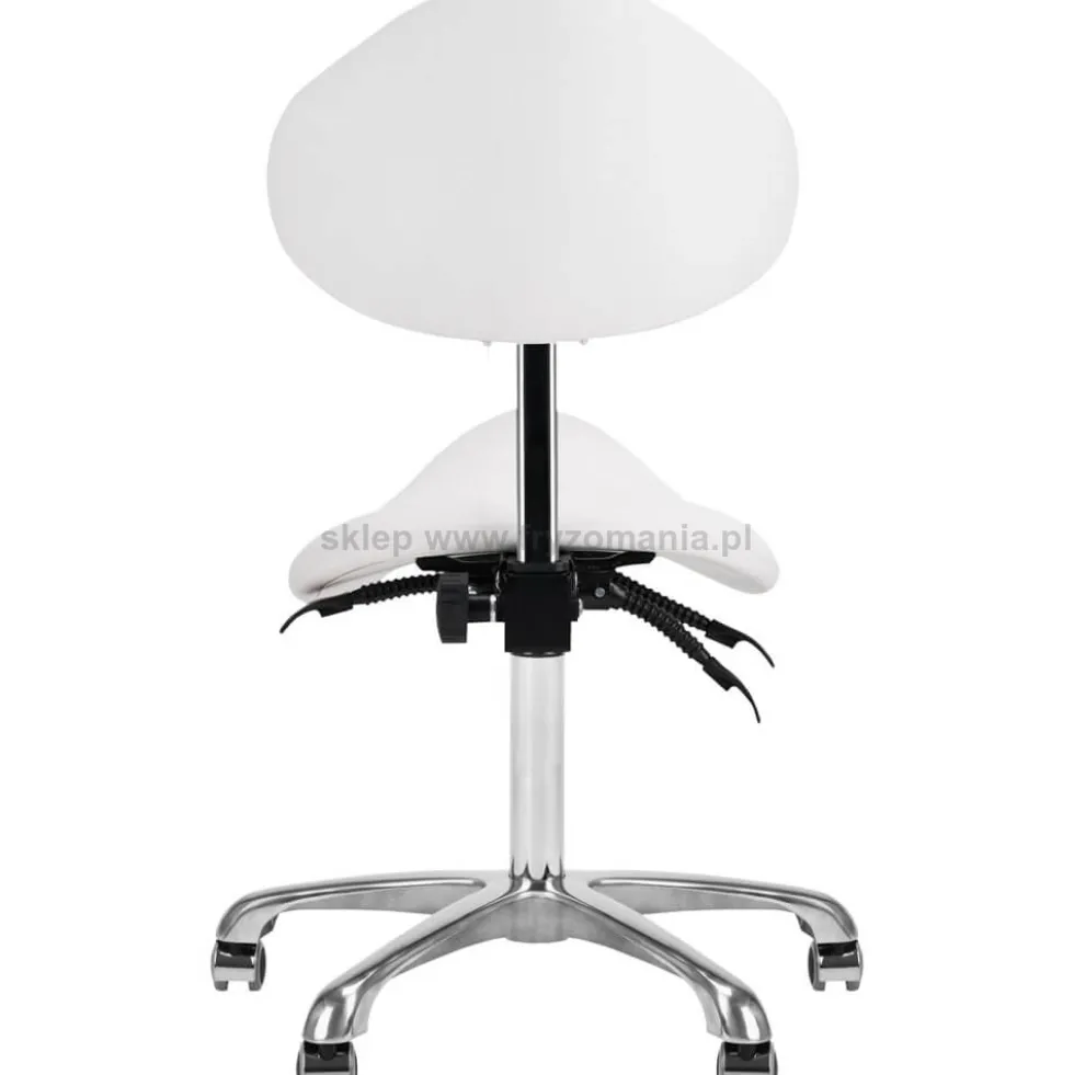 Giovanni 1004 Taboret kosmetyczny biały, dostępny w 48h