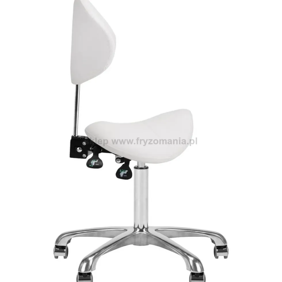 Giovanni 1004 Taboret kosmetyczny biały, dostępny w 48h