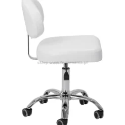 Giovanni Y08 taboret kosmetyczny biały, dostępny w 48h