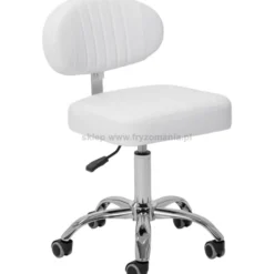 Giovanni Y08 taboret kosmetyczny biały, dostępny w 48h