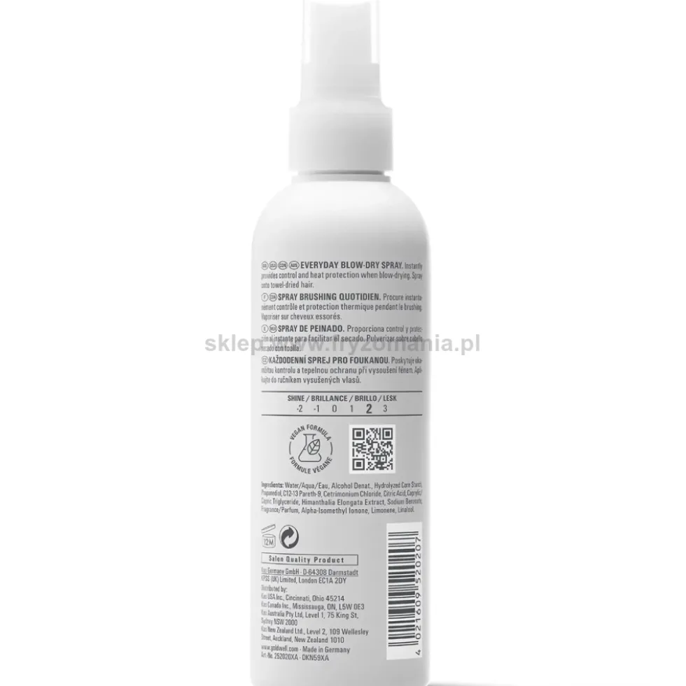 Goldwell Stylesign Heat Everyday Blow-Dry Termoochronny spray do suszenia włosów 200ml