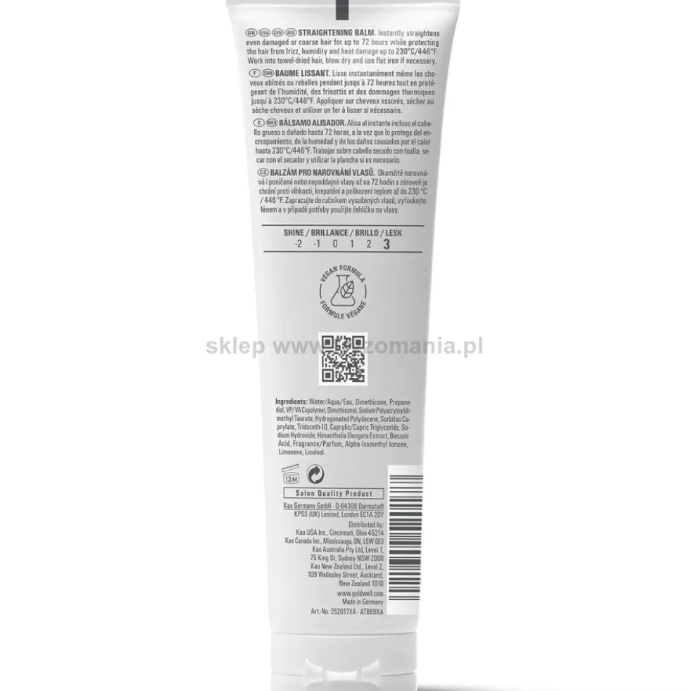 Goldwell Stylesign Heat Straightening Krem prostujący włosy 100ml