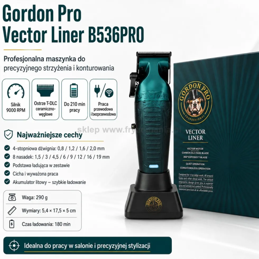 Gordon Pro Vector Liner Maszynka do włosów, bezprzewodowa