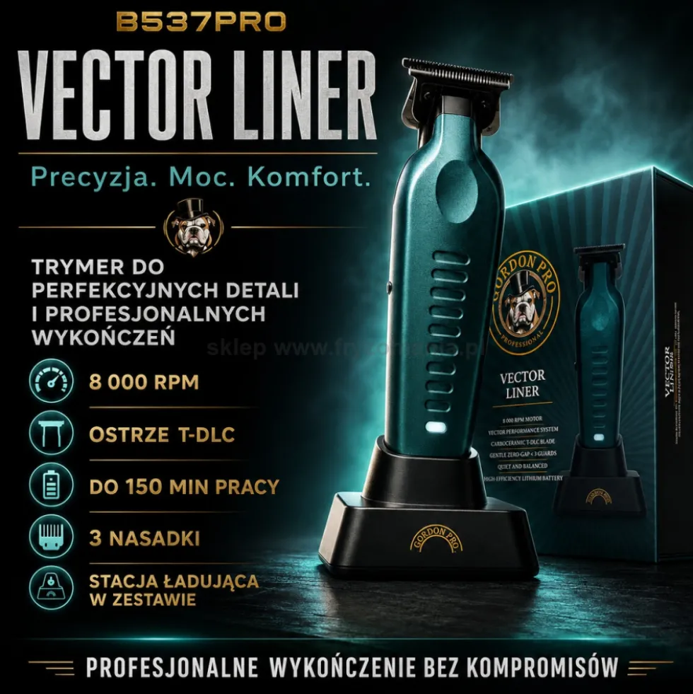 Gordon Pro Vector Liner Trymer do włosów, bezprzewodowy