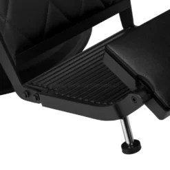 Hair System BM88066 Fotel barberski czarny, czarna rama, dostępny w 48h