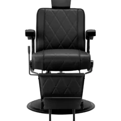 Hair System BM88066 Fotel barberski czarny, czarna rama, dostępny w 48h