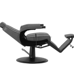 Hair System BM88066 Fotel barberski szary, czarna rama, dostępny w 48h