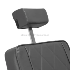 Hair System BM88066 Fotel barberski szary, czarna rama, dostępny w 48h