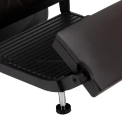 Hair System BM88066 Fotel barberski brązowy, czarna rama, dostępny w 48h