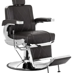 Hair System BM88066 Fotel barberski brązowy, dostępny w 48h