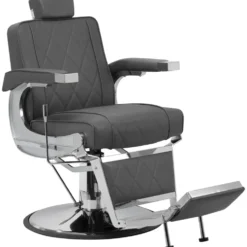 Hair System BM88066 Fotel barberski, szary dostępny w 48h