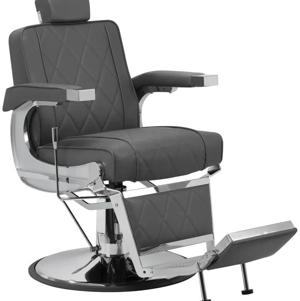 Hair System BM88066 Fotel barberski, szary dostępny w 48h