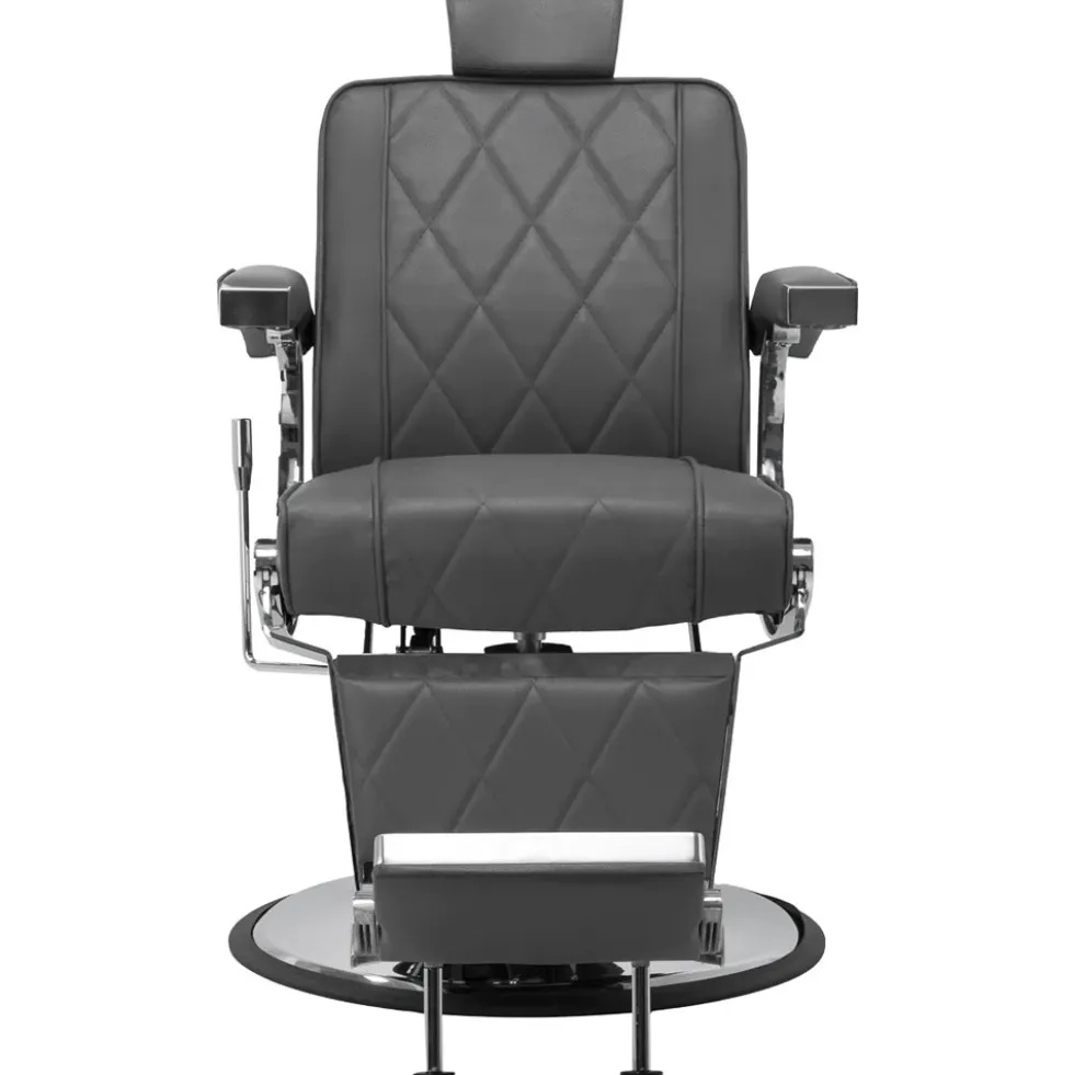 Hair System BM88066 Fotel barberski, szary dostępny w 48h
