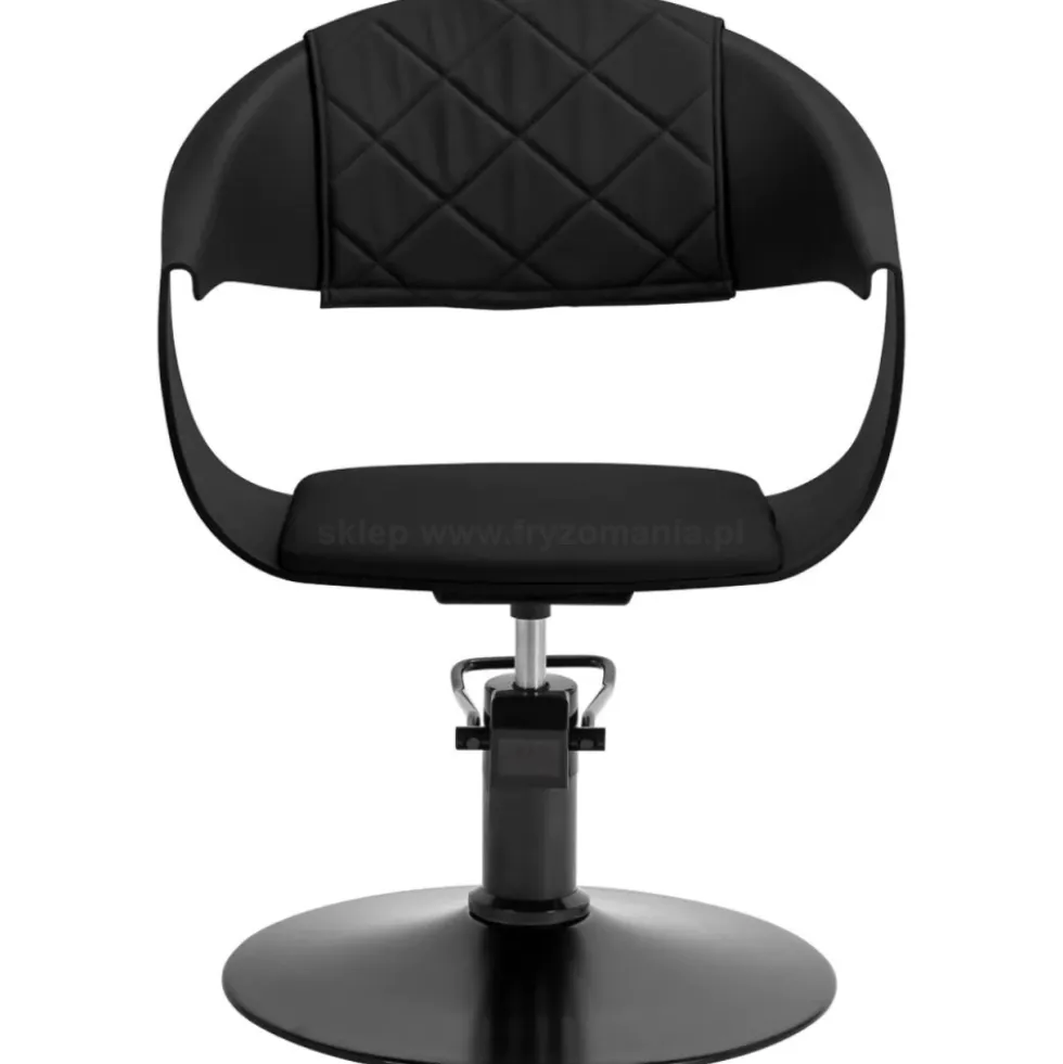 Hair System Halo Fotel fryzjerski czarny, czarna podstawa, dostępny w 48h