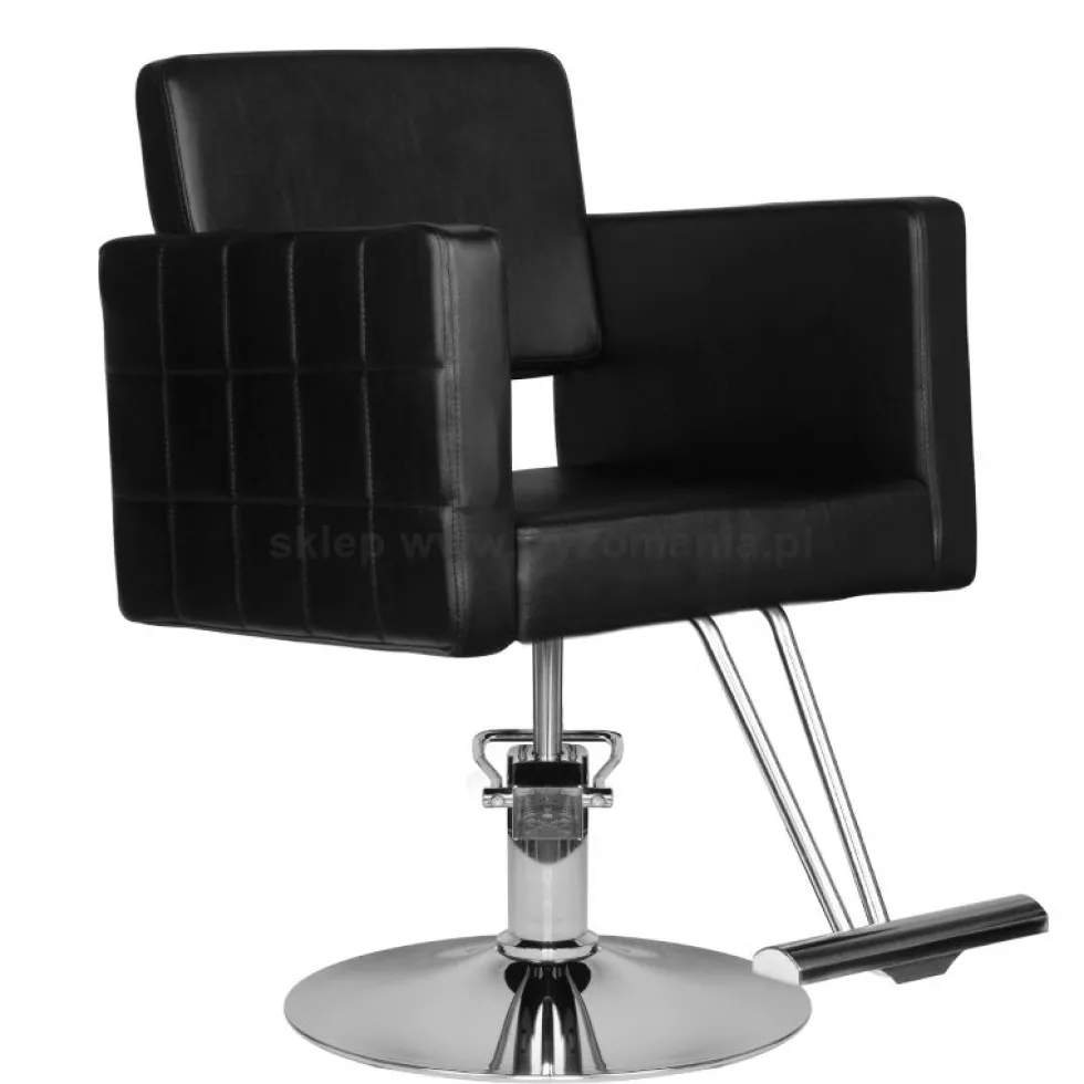 Hair System HS33 Fotel fryzjerski, czarny dostępny w 48h