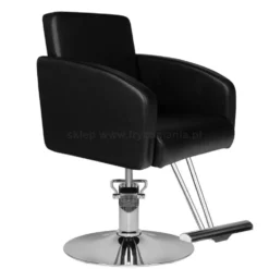 Hair System HS40 Fotel fryzjerski, czarny dostępny w 48h