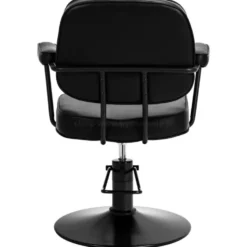 Hair System Tru Fotel fryzjerski czarny, czarna podstawa, dostępny w 48h