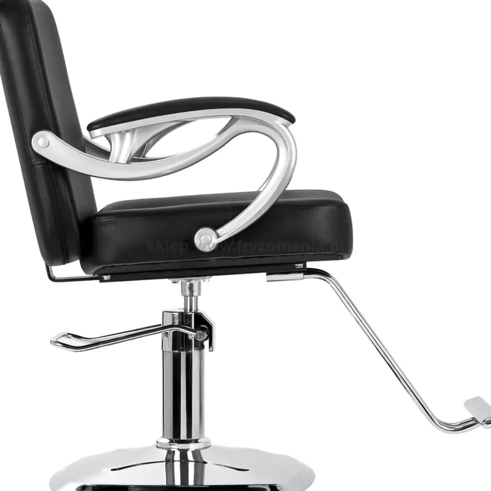 Hair System ZA31 Fotel fryzjerski, czarny
