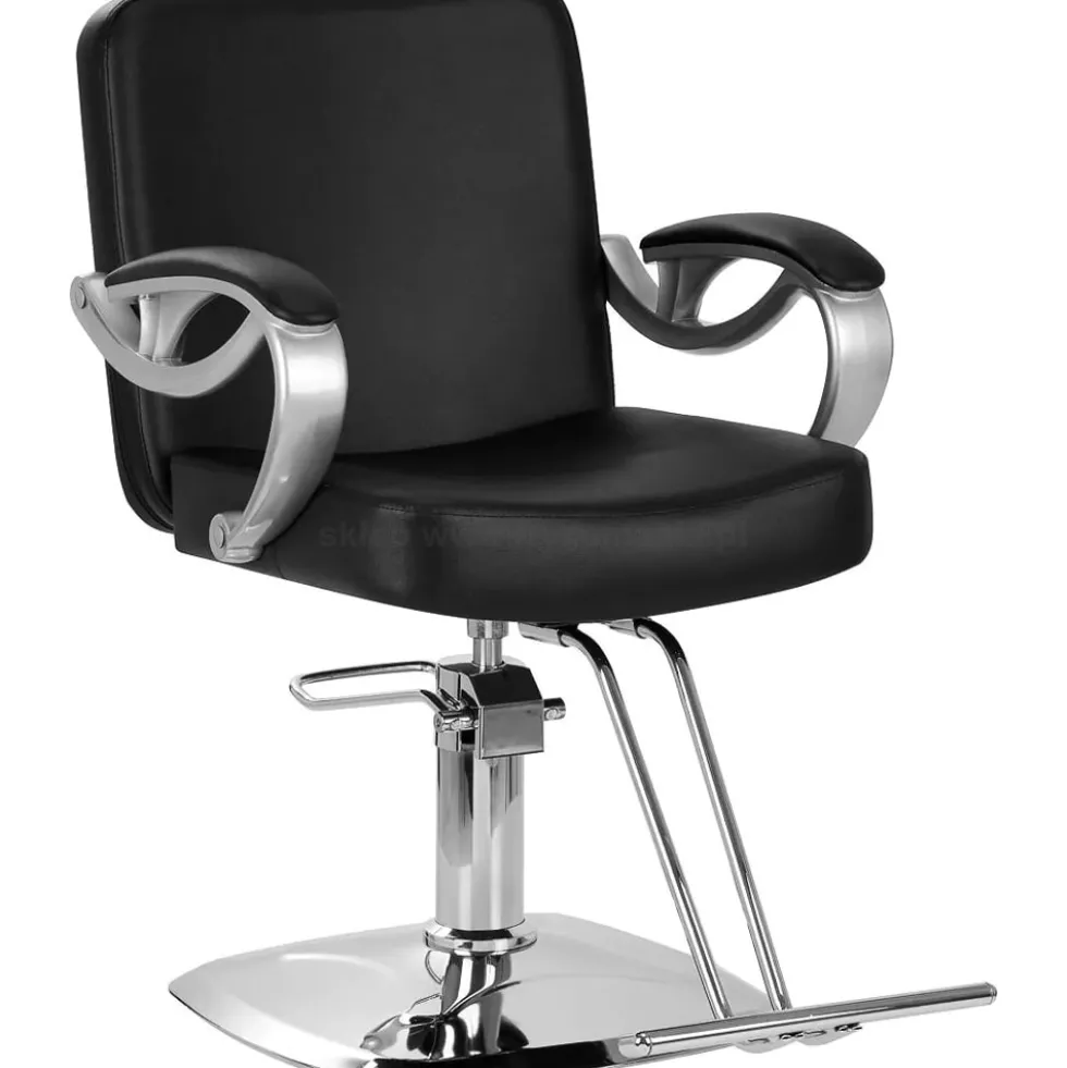 Hair System ZA31 Fotel fryzjerski, czarny