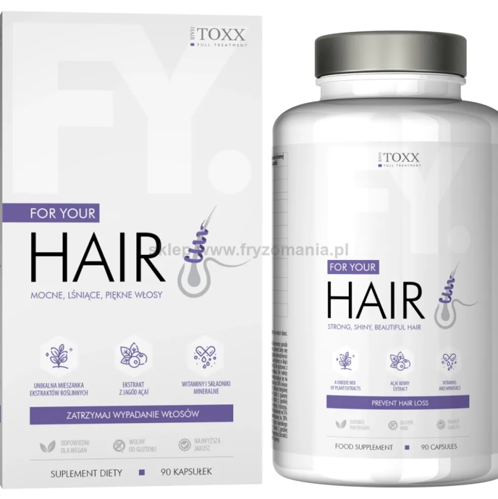 Hair.Toxx For Your Hair Kompleks witamin na włosy 90 kapsułek