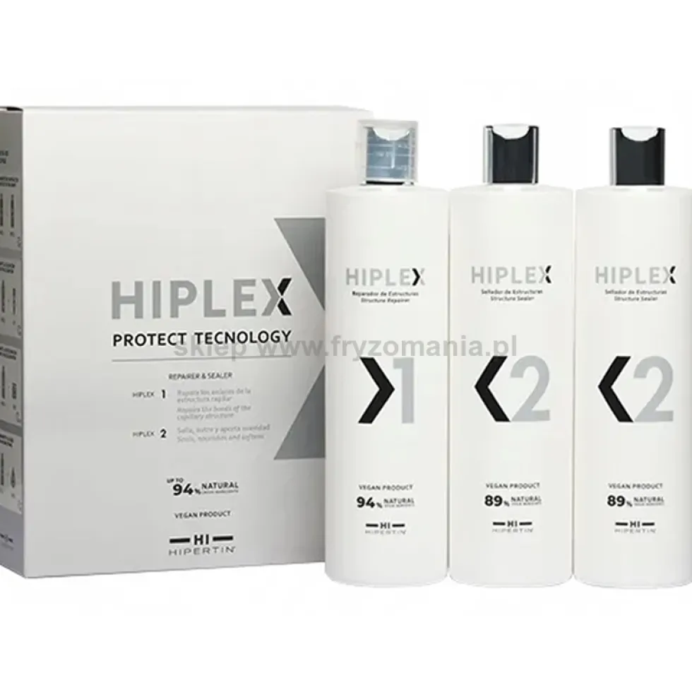 Hipertin Hiplex Zestaw do odbudowy włosów 3x500ml