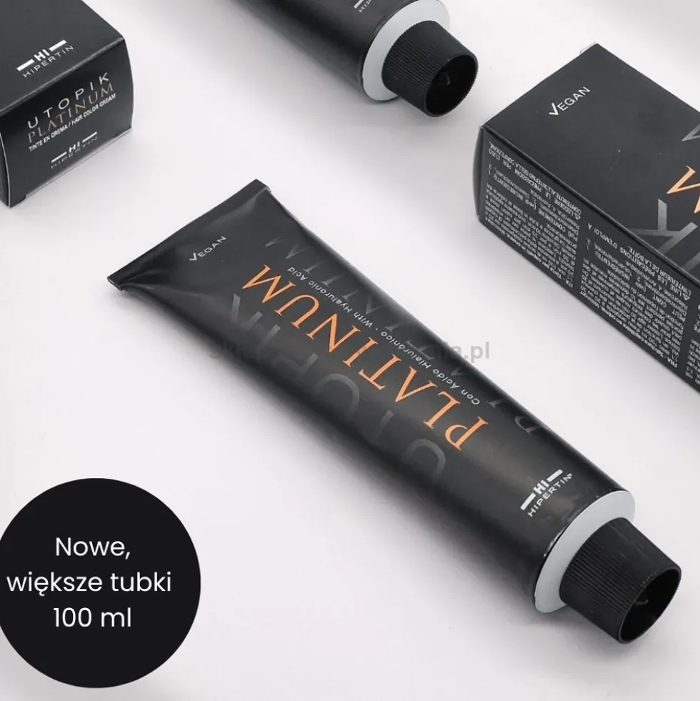 Hipertin Platinum Utopik Farba do włosów - koloryzacja trwała z kwasem hialuronowym 100ml