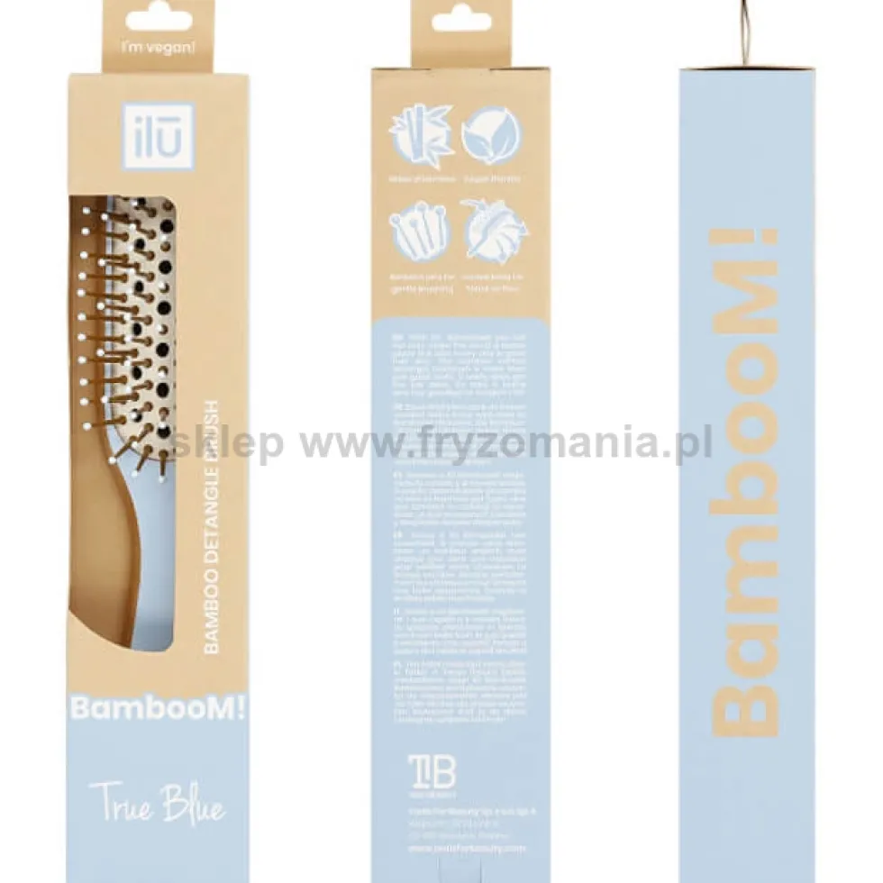 Ilu Bamboom Paddle Slim Szczotka do rozczesywania włosów