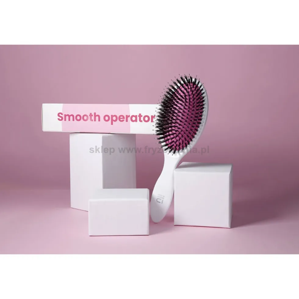 Ilu Oval Smooth Operator Szczotka do rozczesywania włosów z podwójnym włosiem