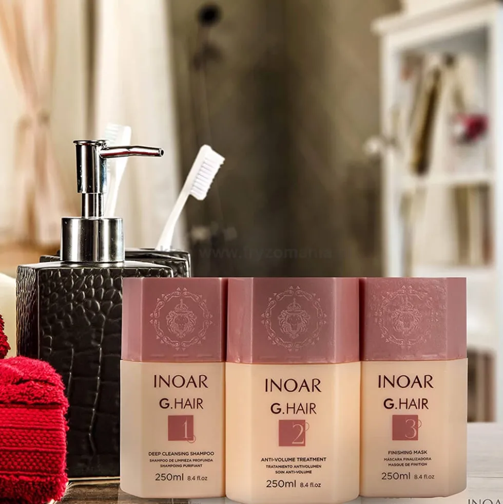 Inoar G.Hair, keratyna do kuracji keratynowej dla włosów niesfornych i trudnych 250ml