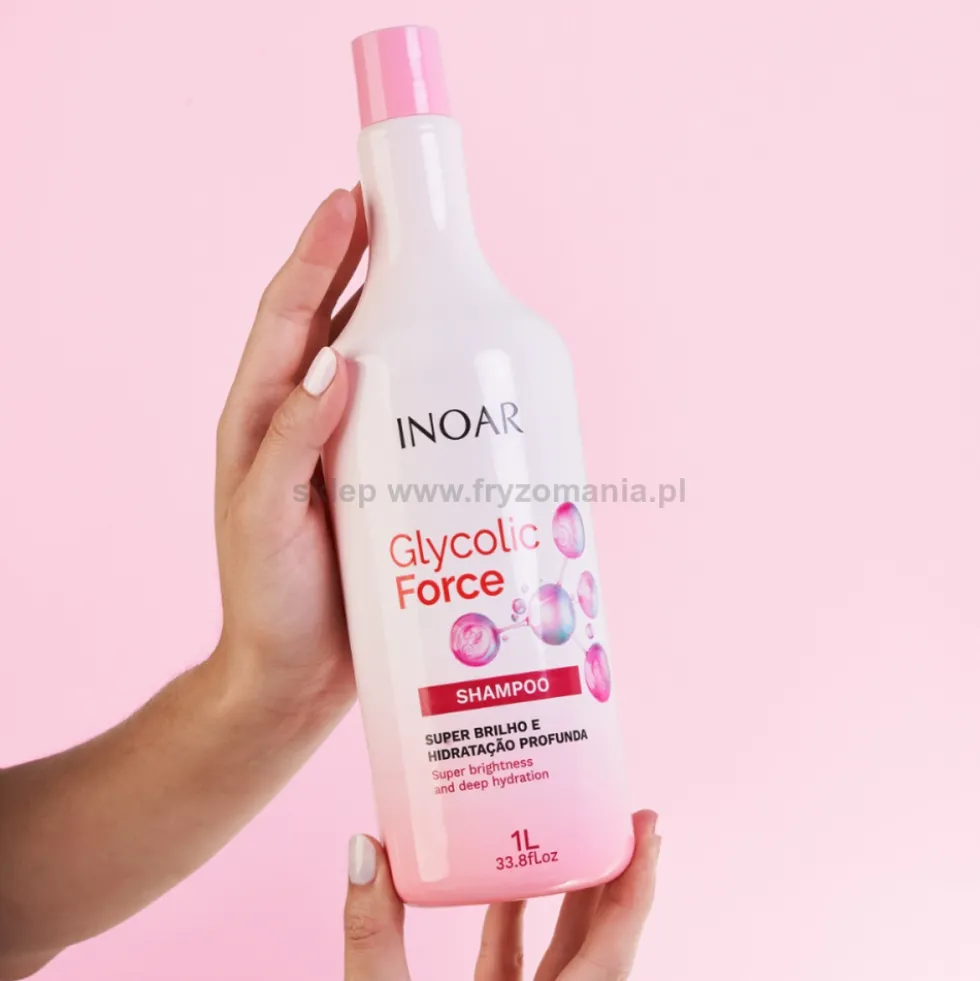 Inoar Glycolic Force Szampon do włosów suchych, zniszczonych i farbowanych 1000ml