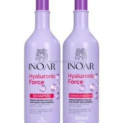 Inoar Hyaluronic Force Duo - zestaw do włosów suchych szampon 1000ml i odżywka 800ml