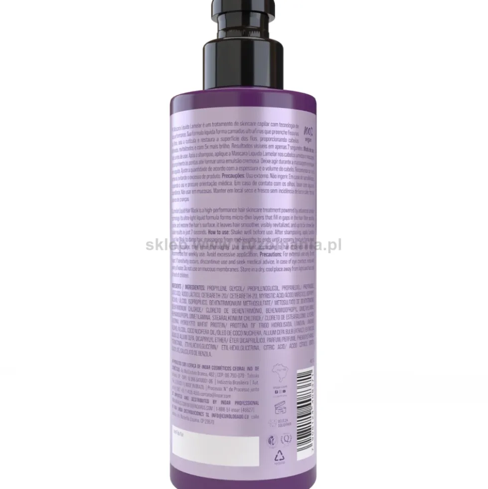 Inoar Lamelar Liquid Maska lamelarna do włosów 200ml